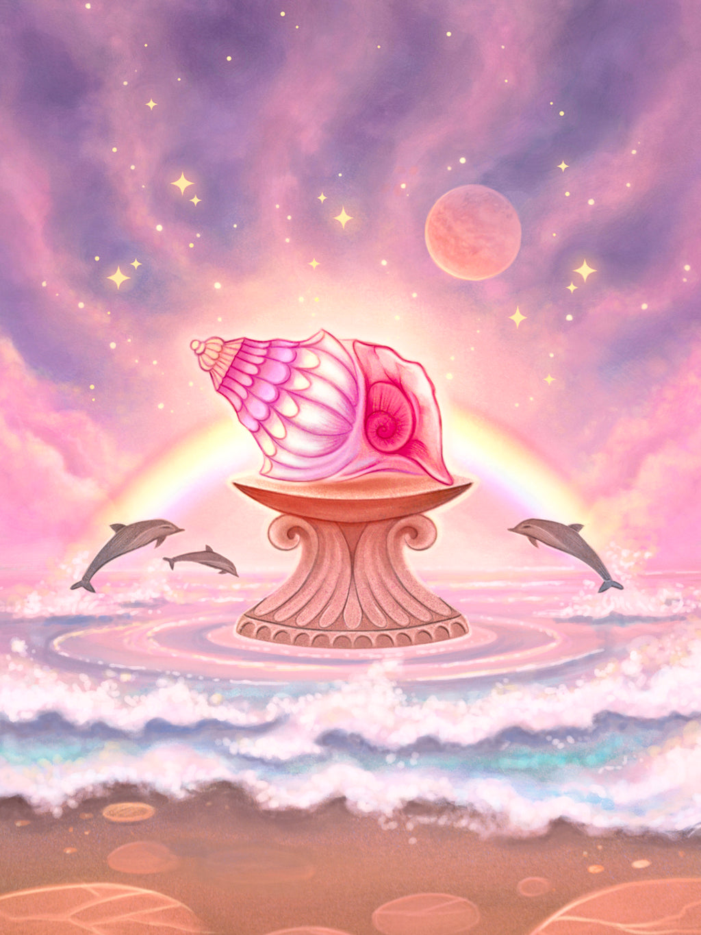 Cosmic Shell Art Print