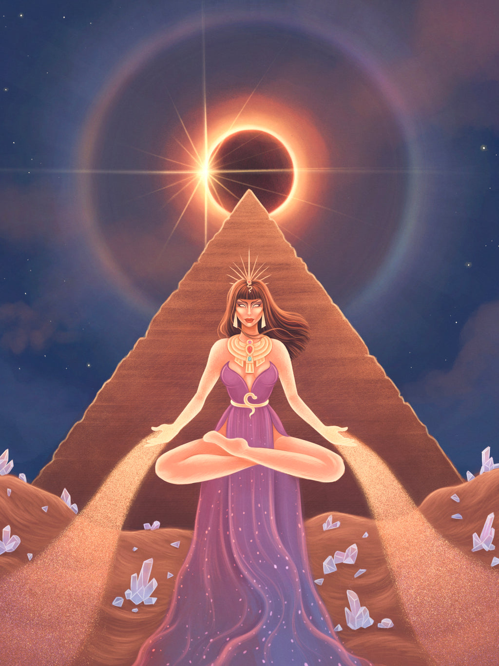 Ancient Eclipse Art Print