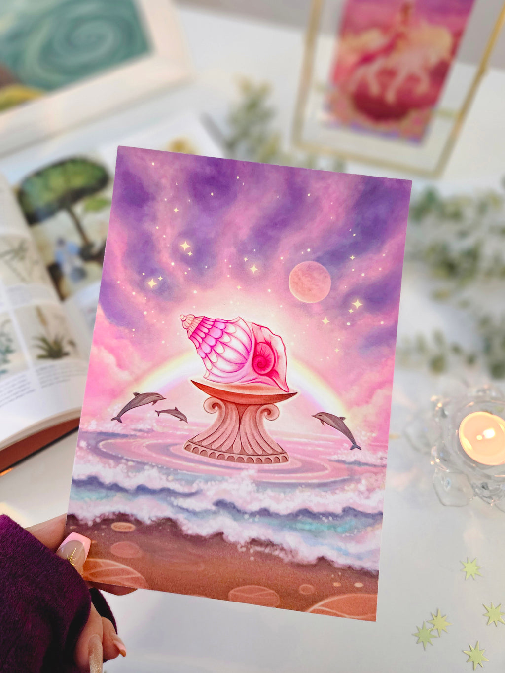 Cosmic Shell Art Print
