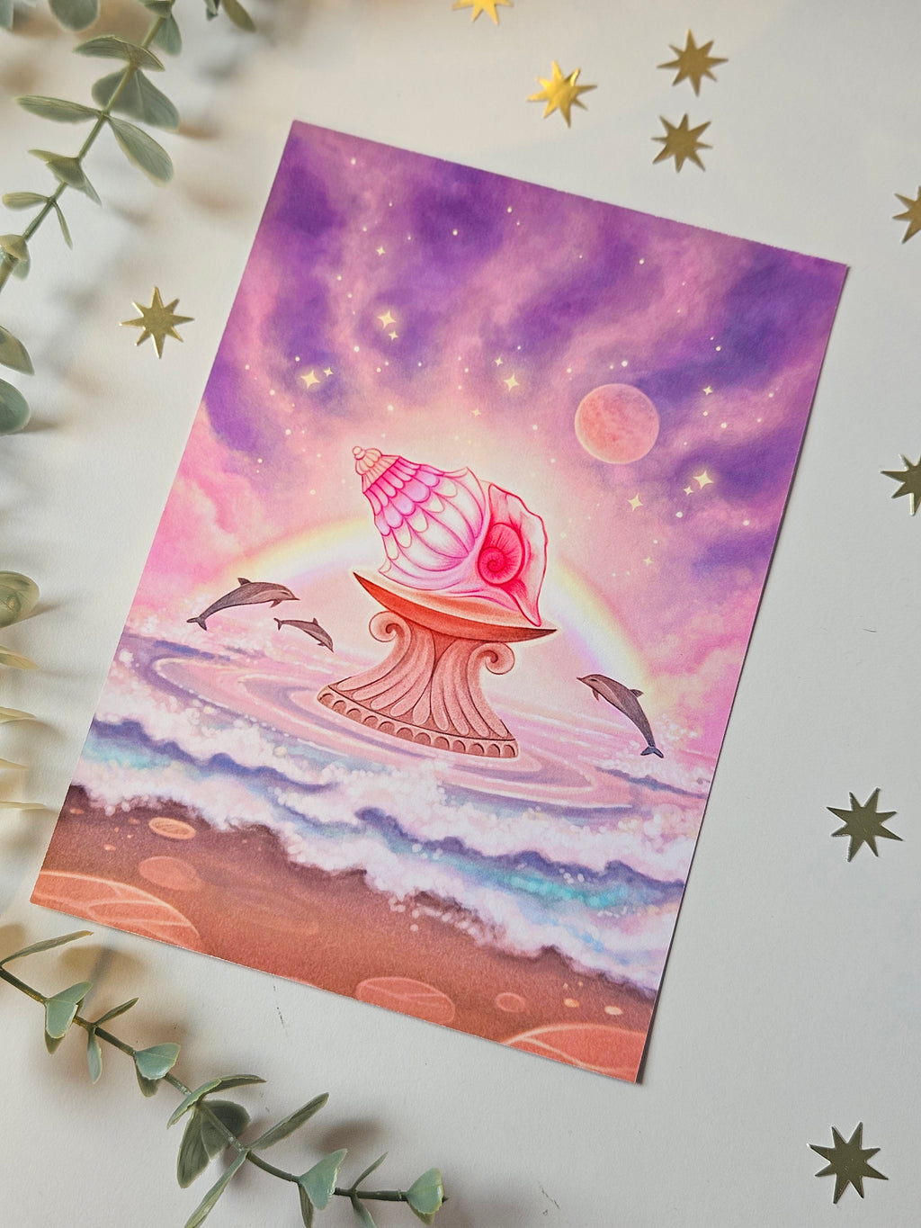 Cosmic Shell Art Print