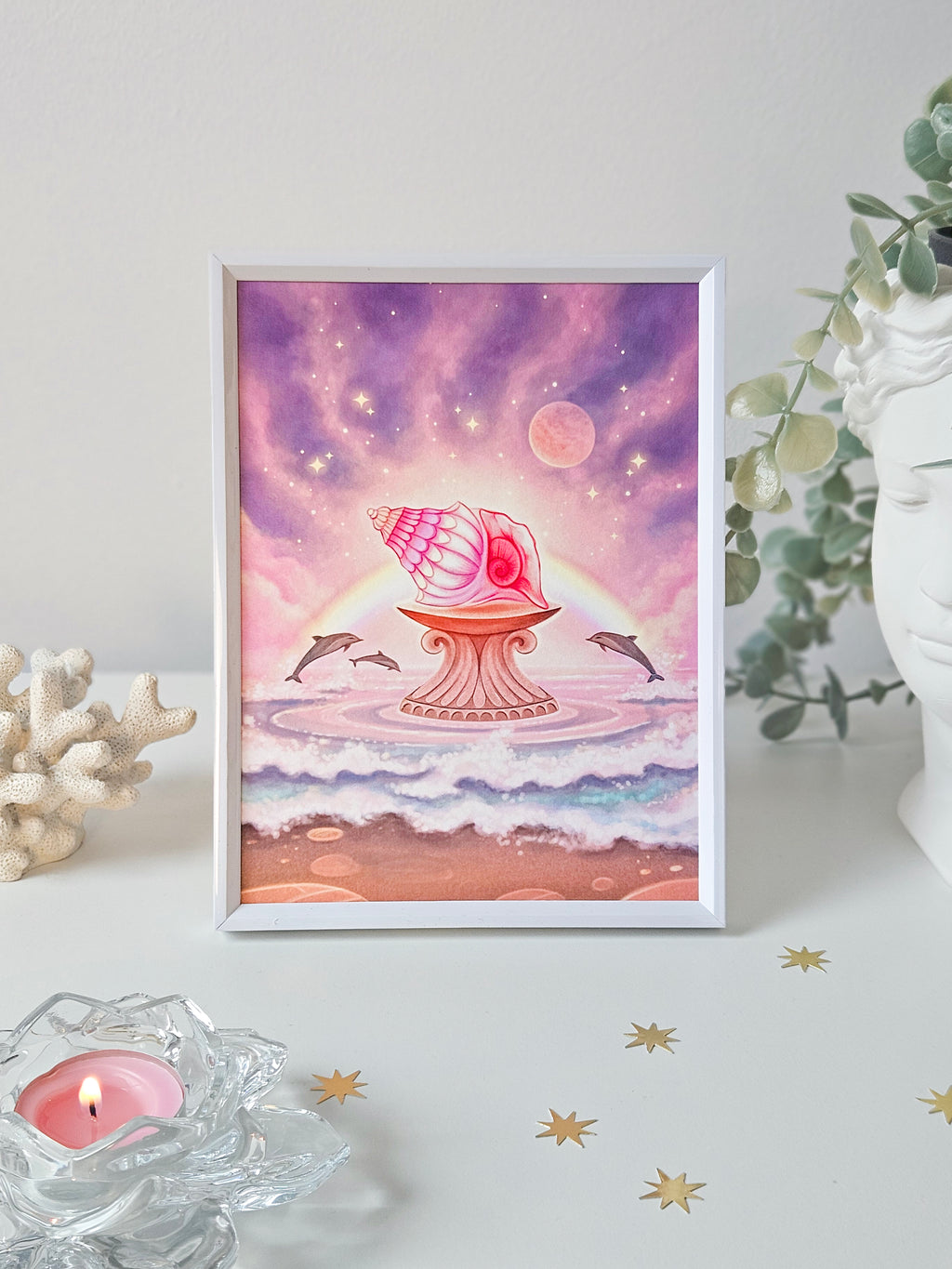 Cosmic Shell Art Print