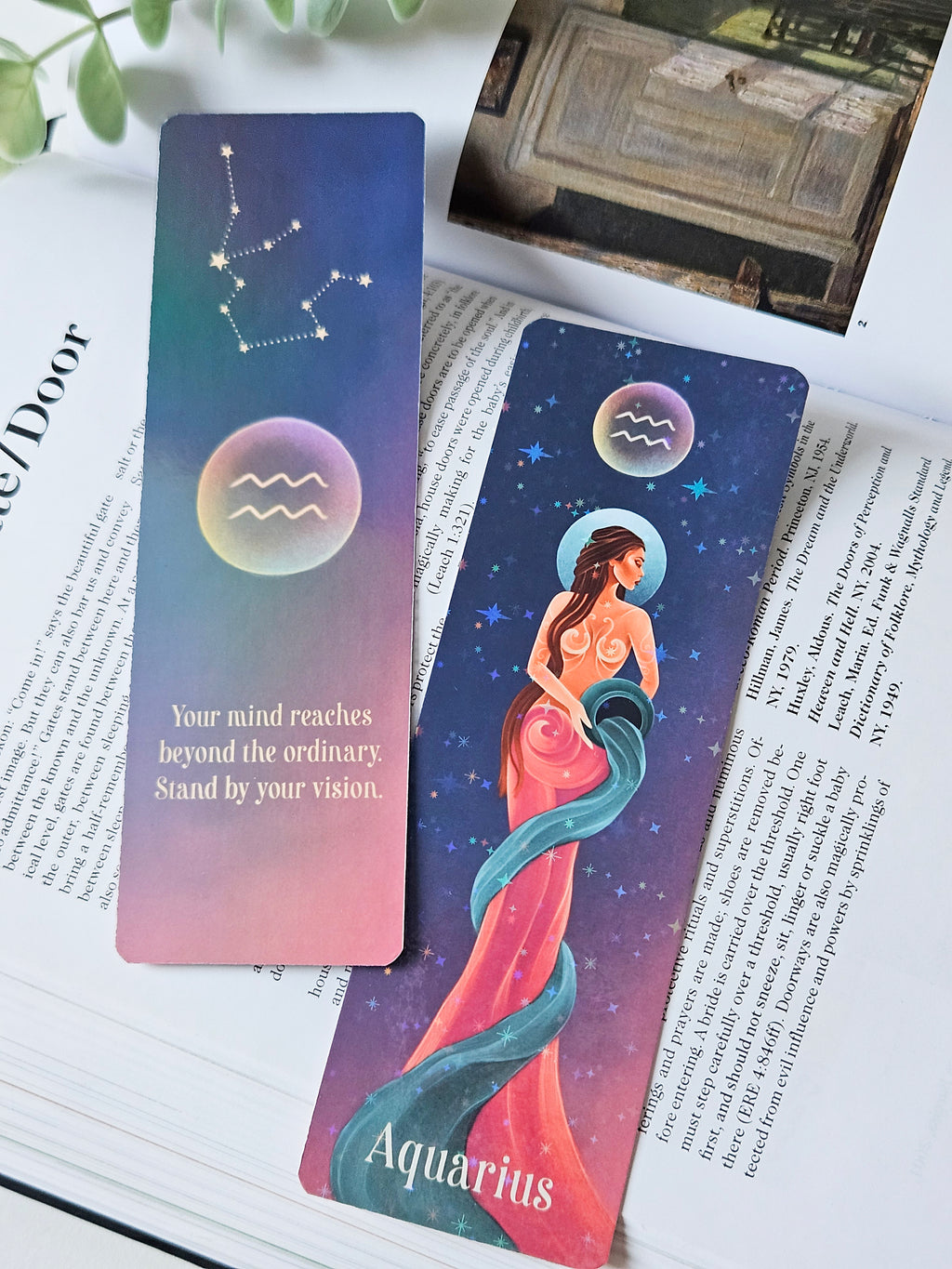 Aquarius Zodiac Bookmark