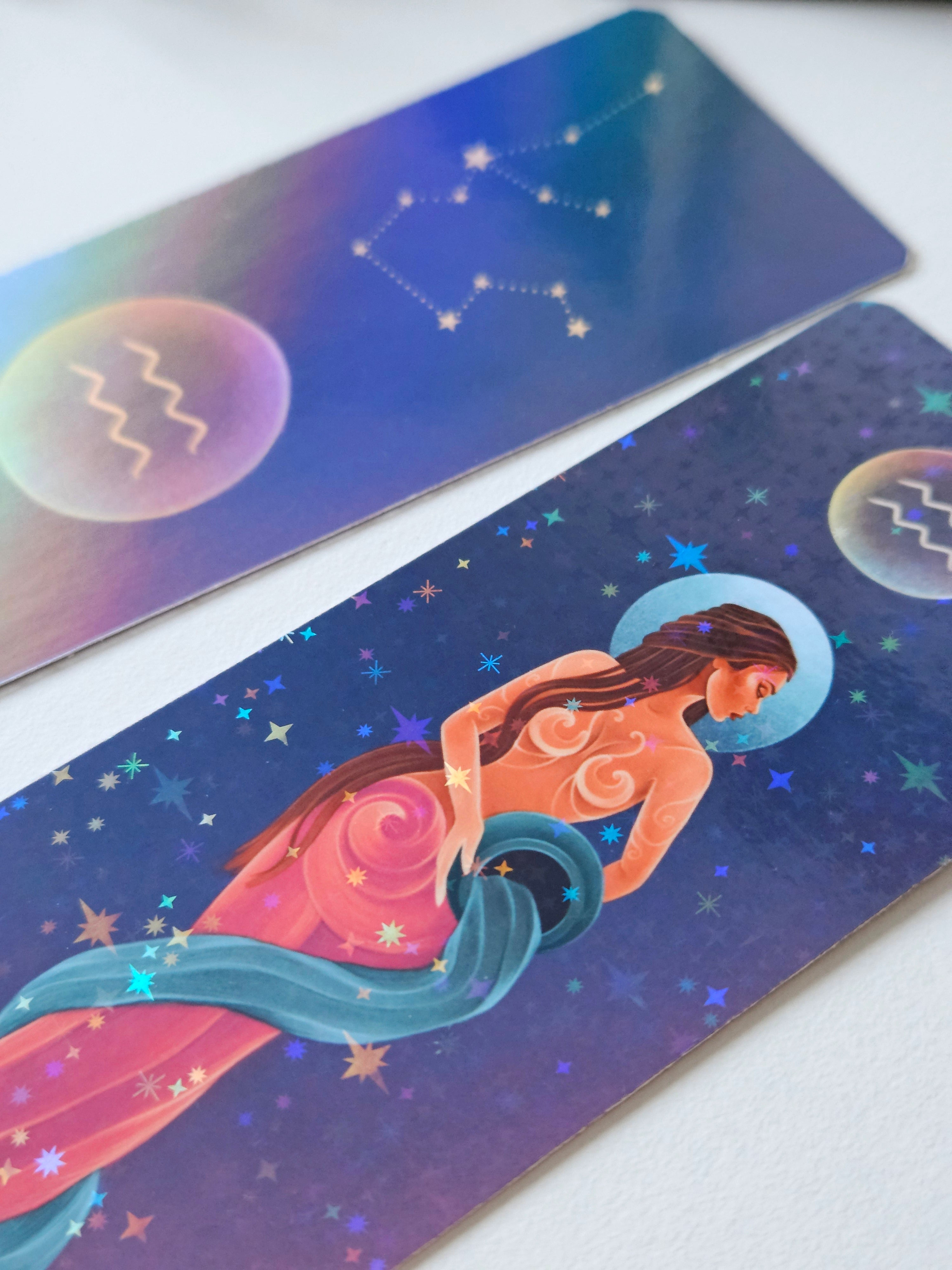 Aquarius Zodiac Bookmark
