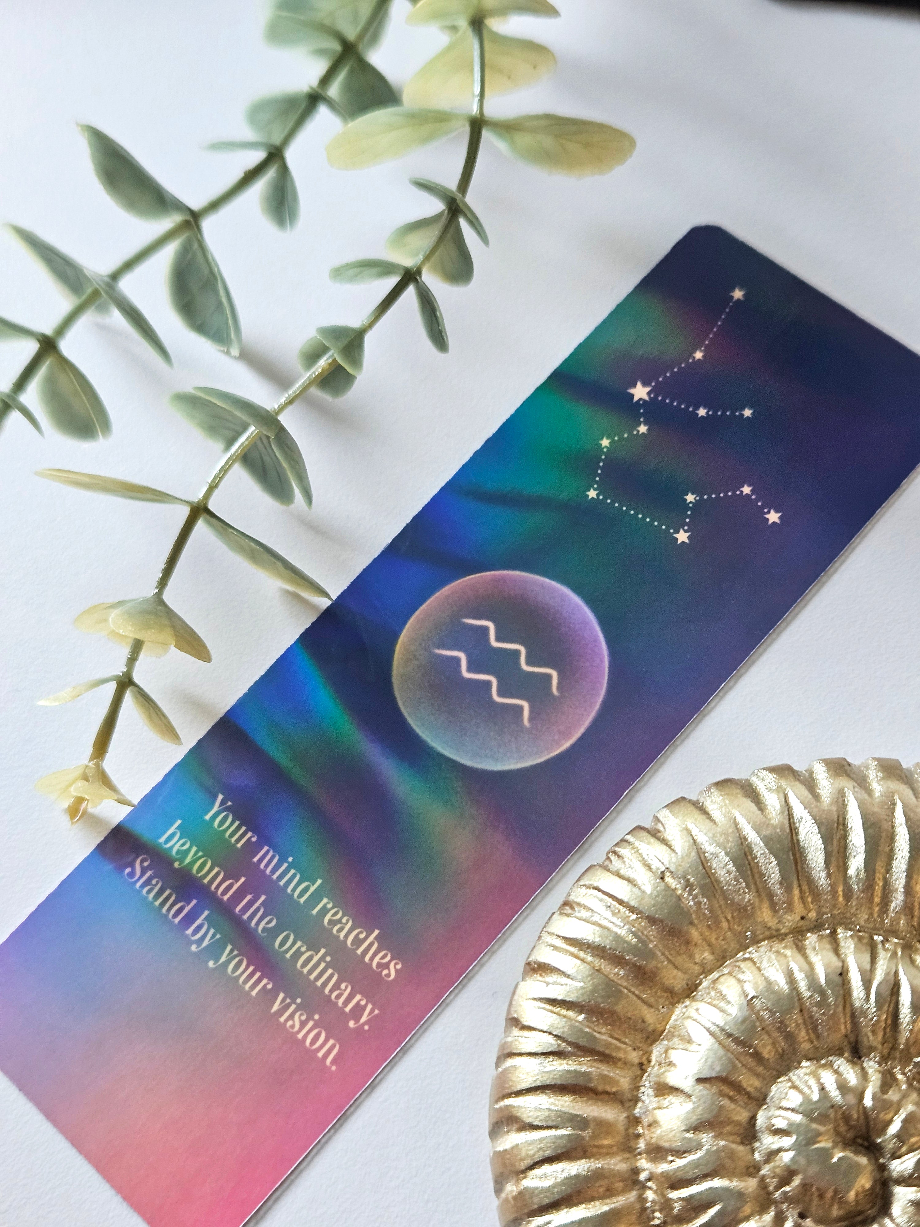 Aquarius Zodiac Bookmark