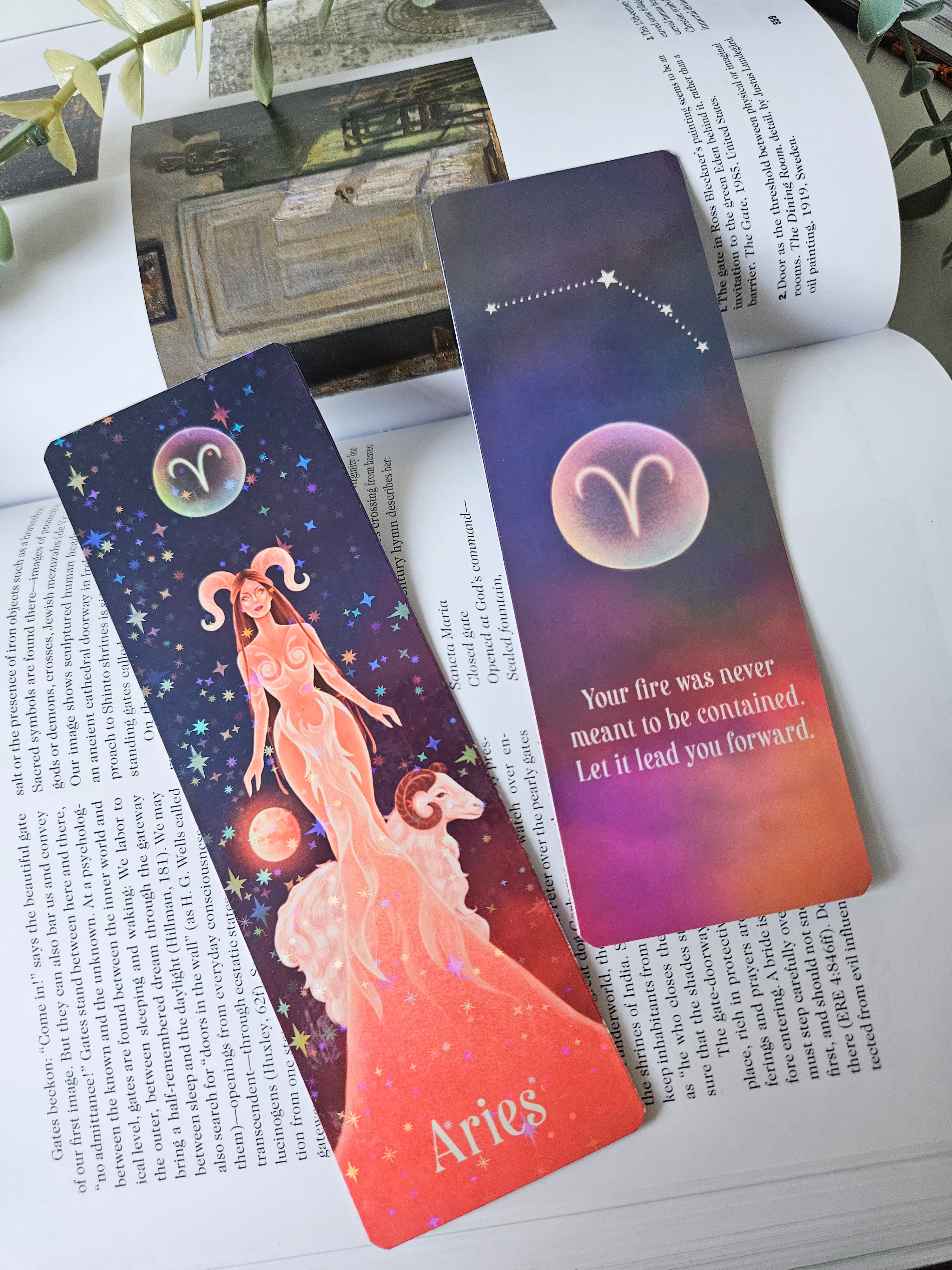 Aries Zodiac Bookmark