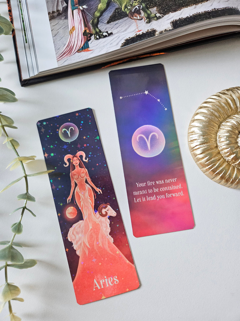 Aries Zodiac Bookmark