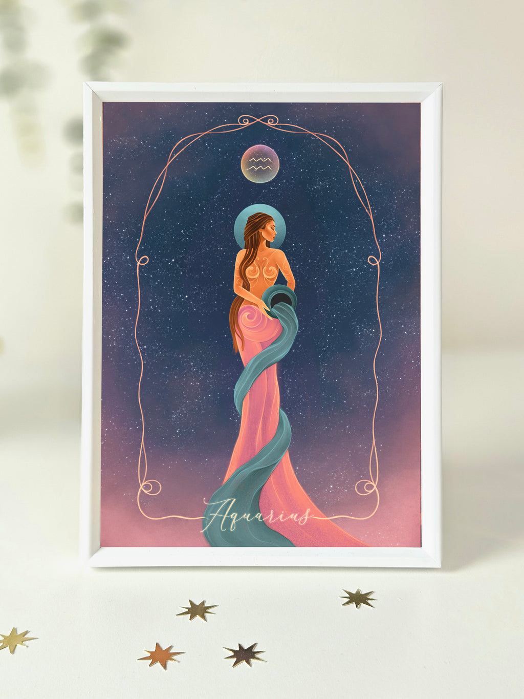 Aquarius Zodiac Art Print