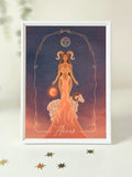 Aries Zodiac Art Print