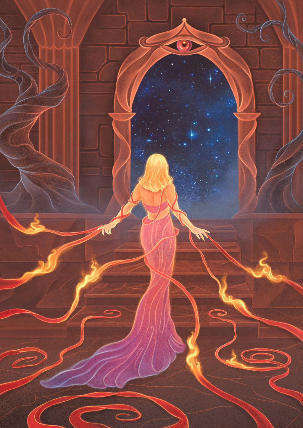 Burn the Threads Art Print