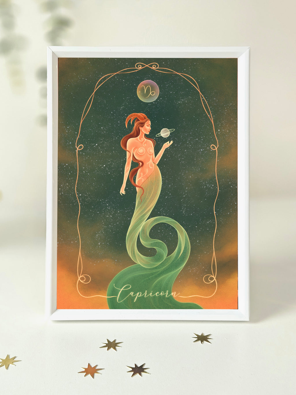 Capricorn Zodiac Art Print