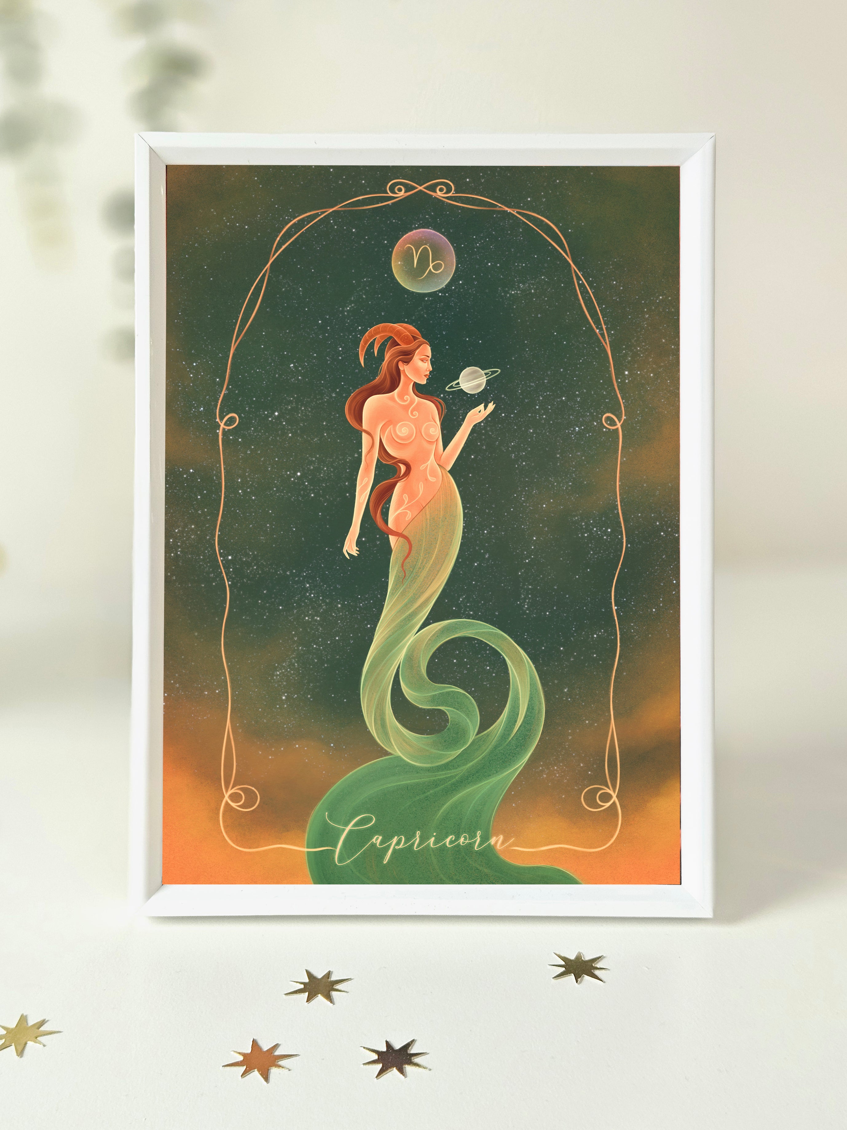 Capricorn Zodiac Art Print