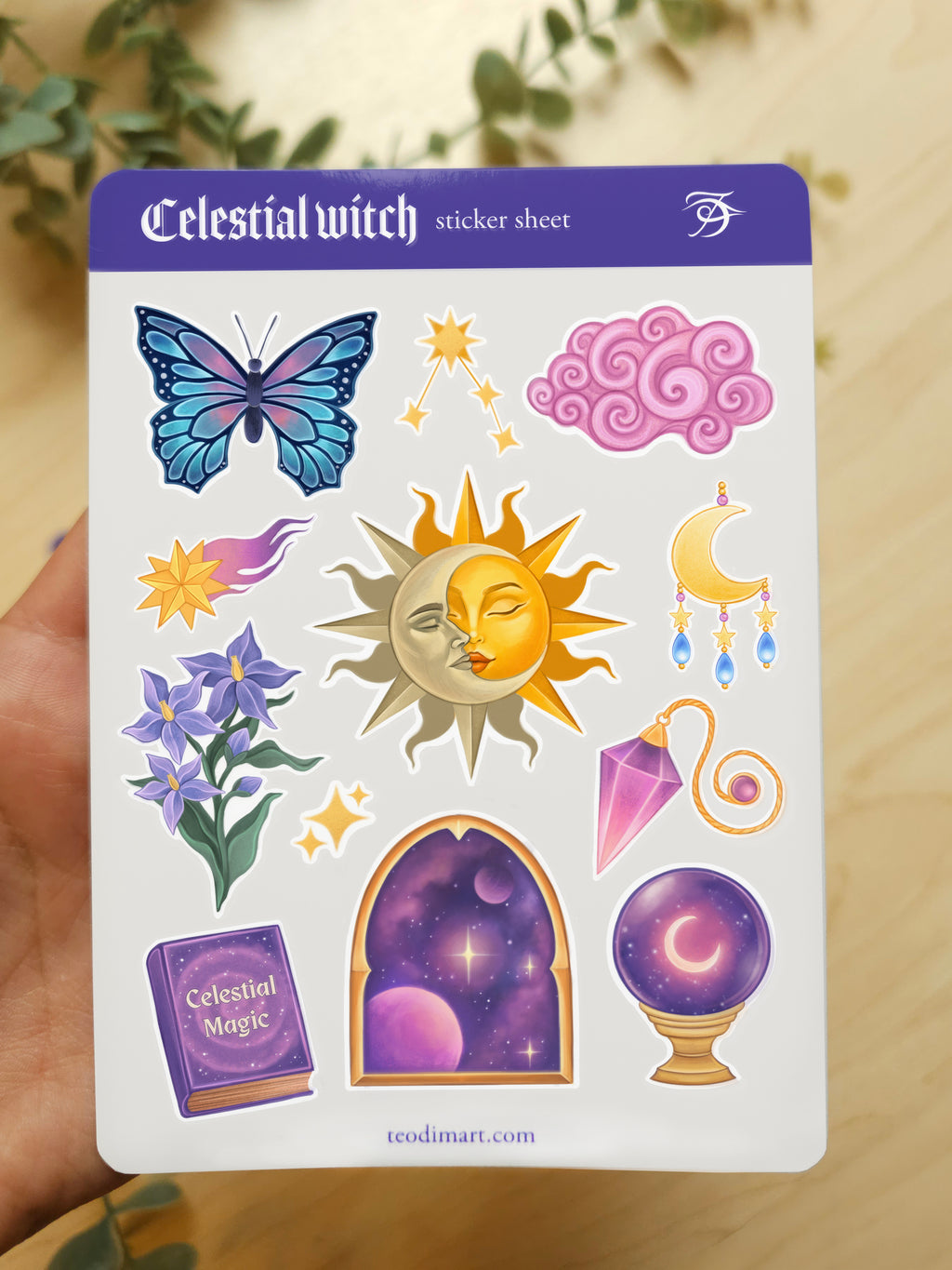 Celestial Witch Sticker Sheet