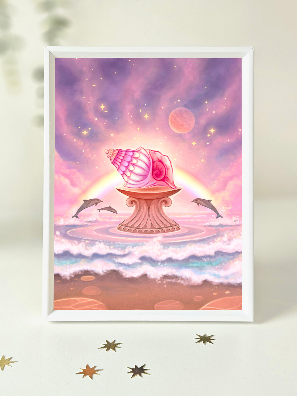 Cosmic Shell Art Print