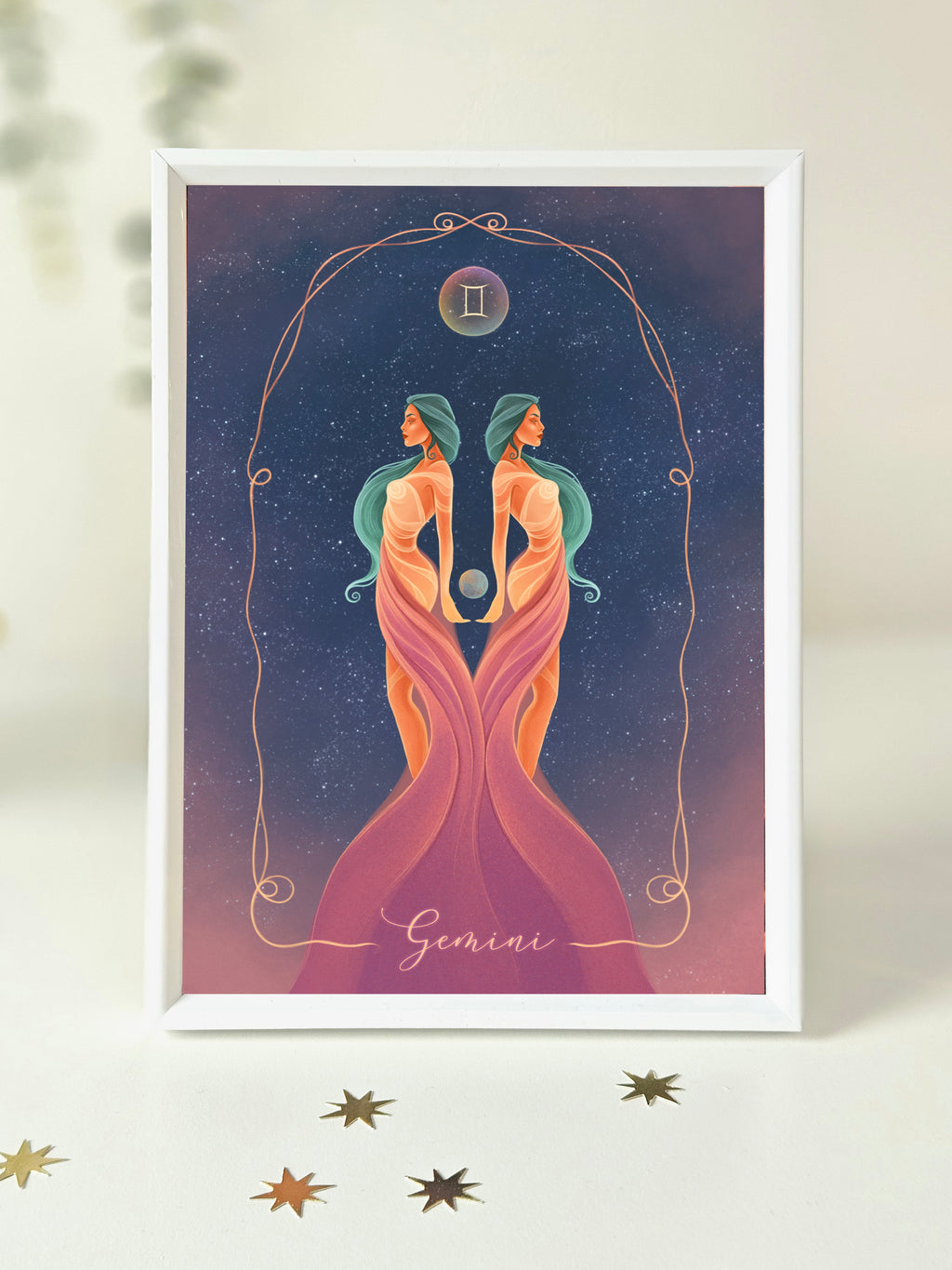 Gemini Zodiac Art Print