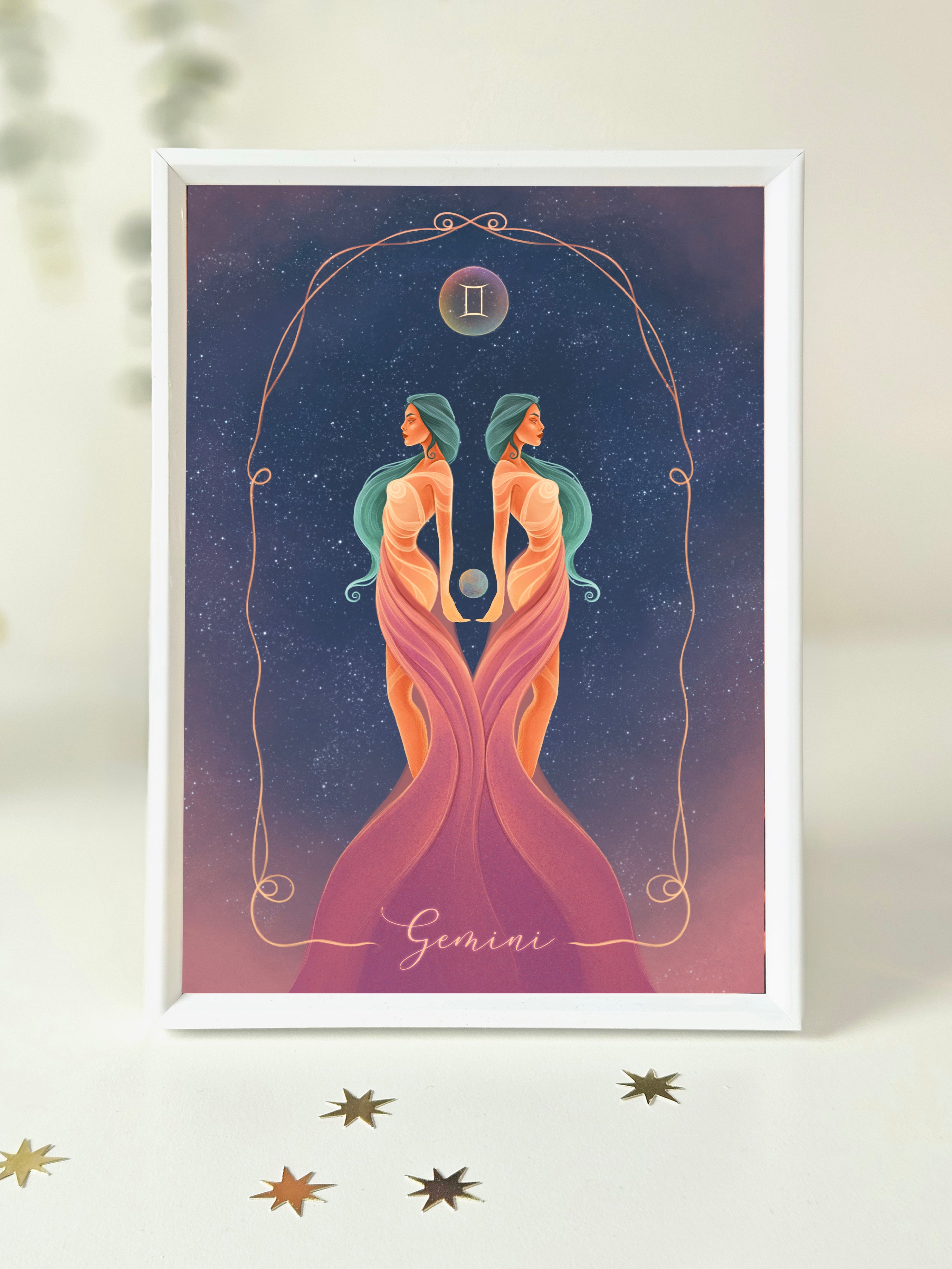 Gemini Zodiac Art Print