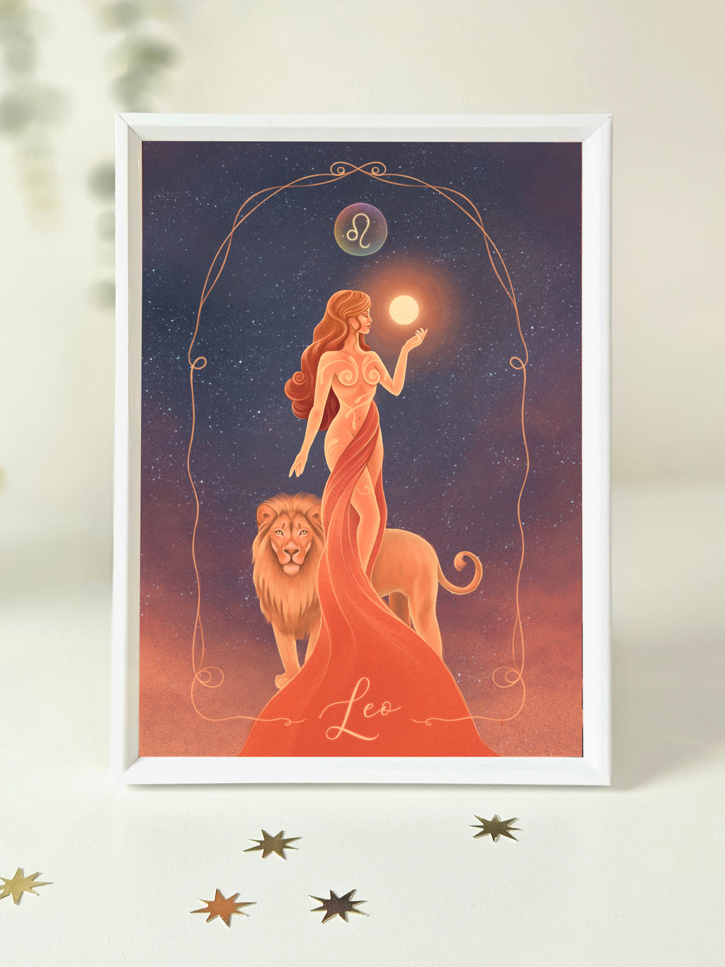 Leo Zodiac Art Print
