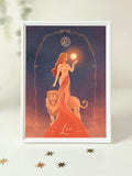 Leo Zodiac Art Print