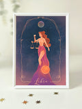 Libra Zodiac Art Print