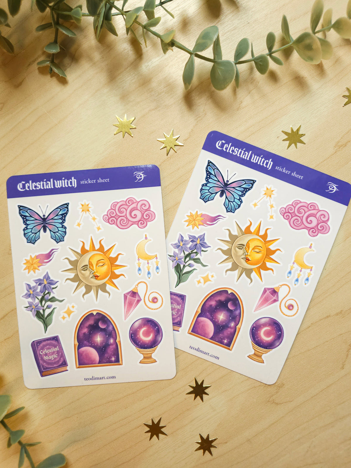 Celestial Witch Sticker Sheet