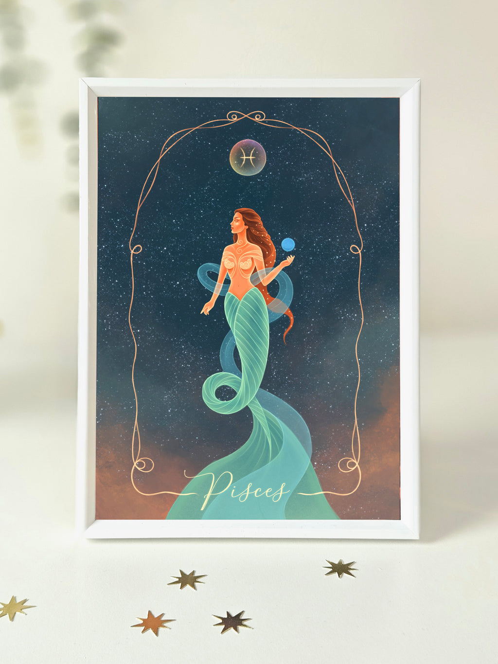 Pisces Zodiac Art Print