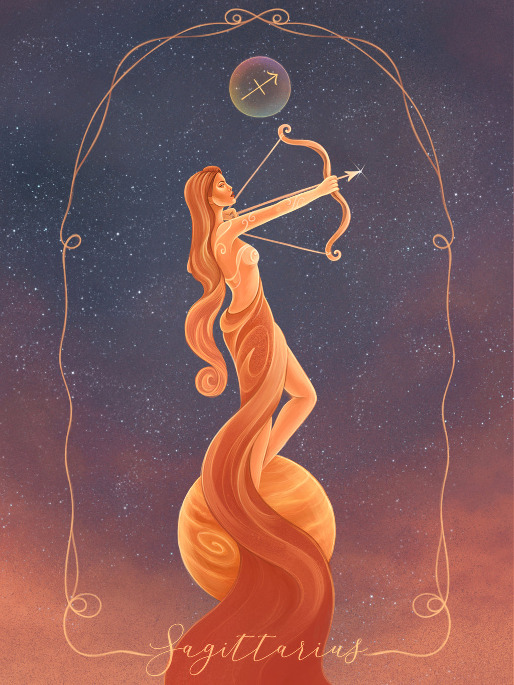 Sagittarius Zodiac Art Print