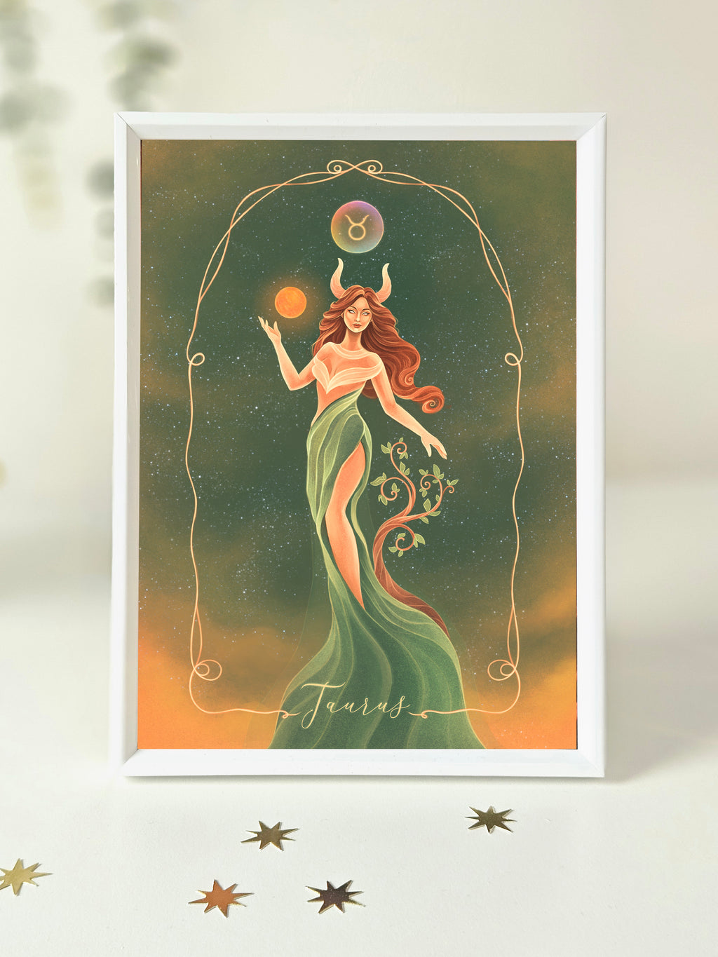 Taurus Zodiac Art Print