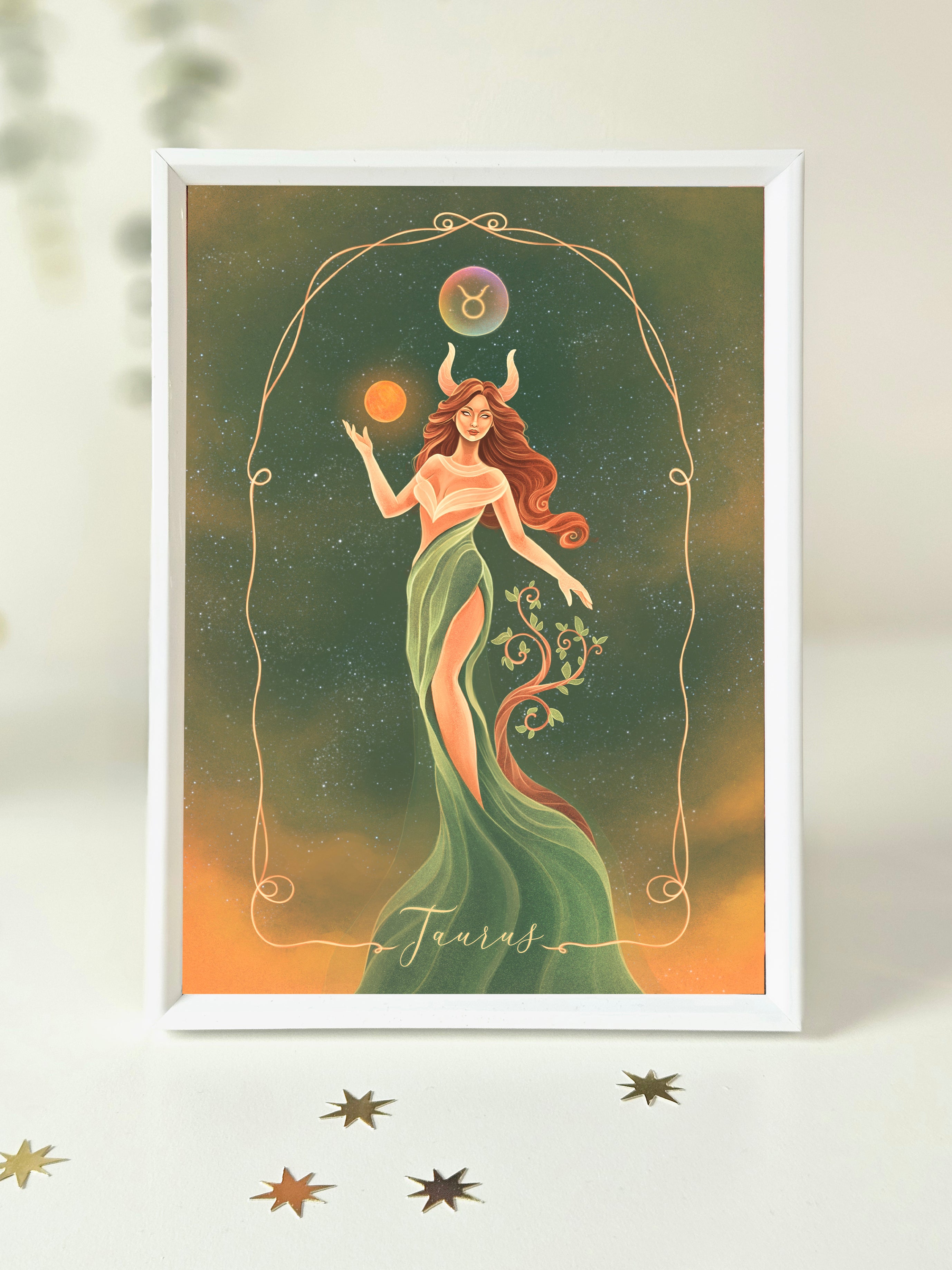 Taurus Zodiac Art Print