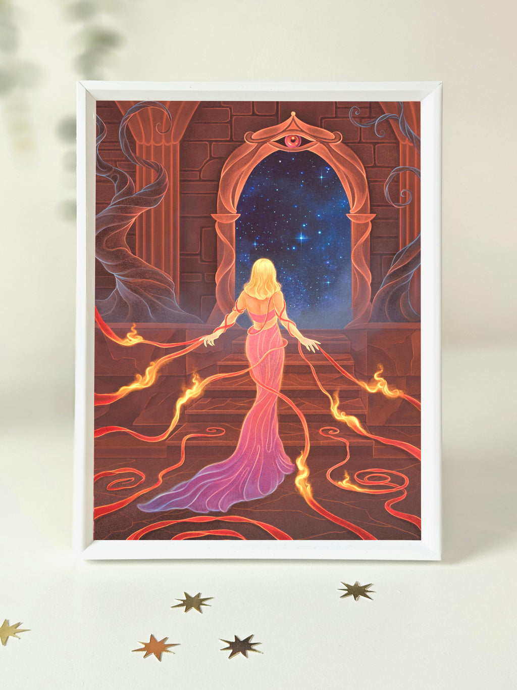 Burn the Threads Art Print