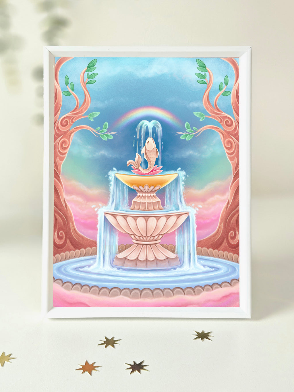 Wishing Fountain Art Print