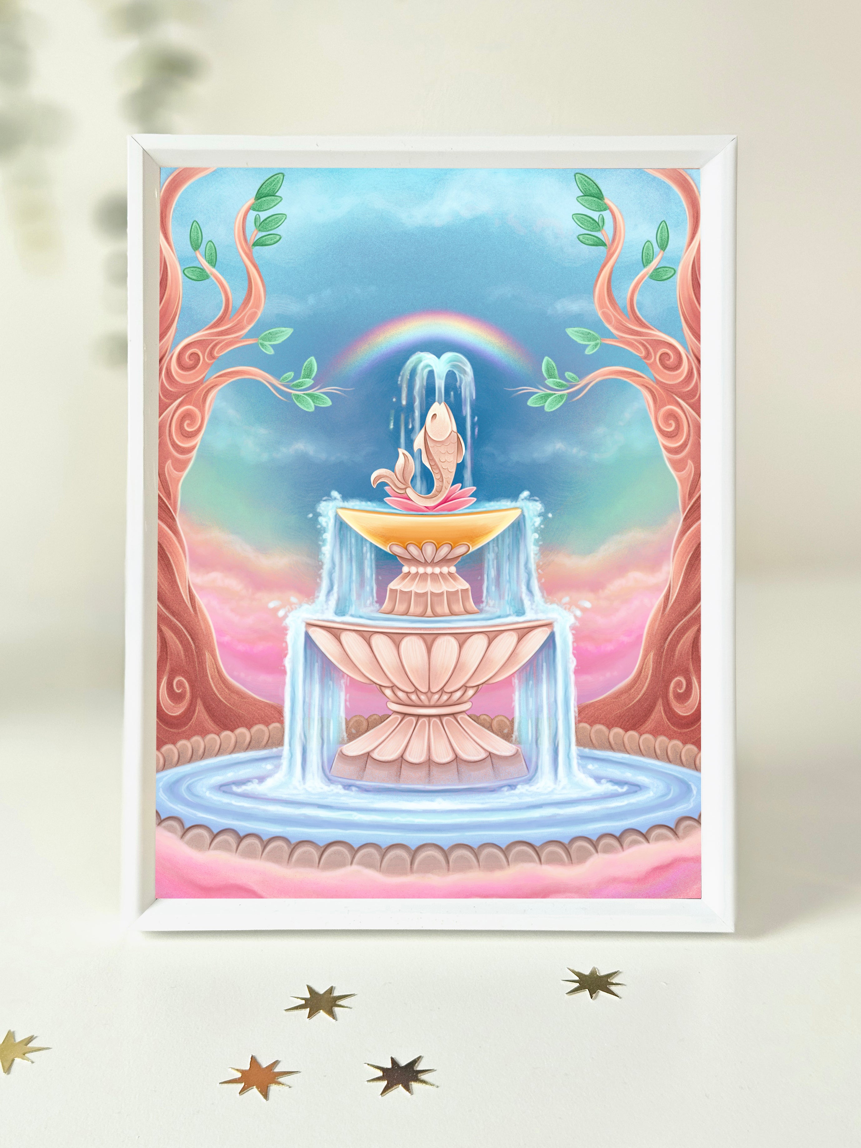 Wishing Fountain Art Print